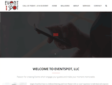 Tablet Screenshot of eventspotllc.com